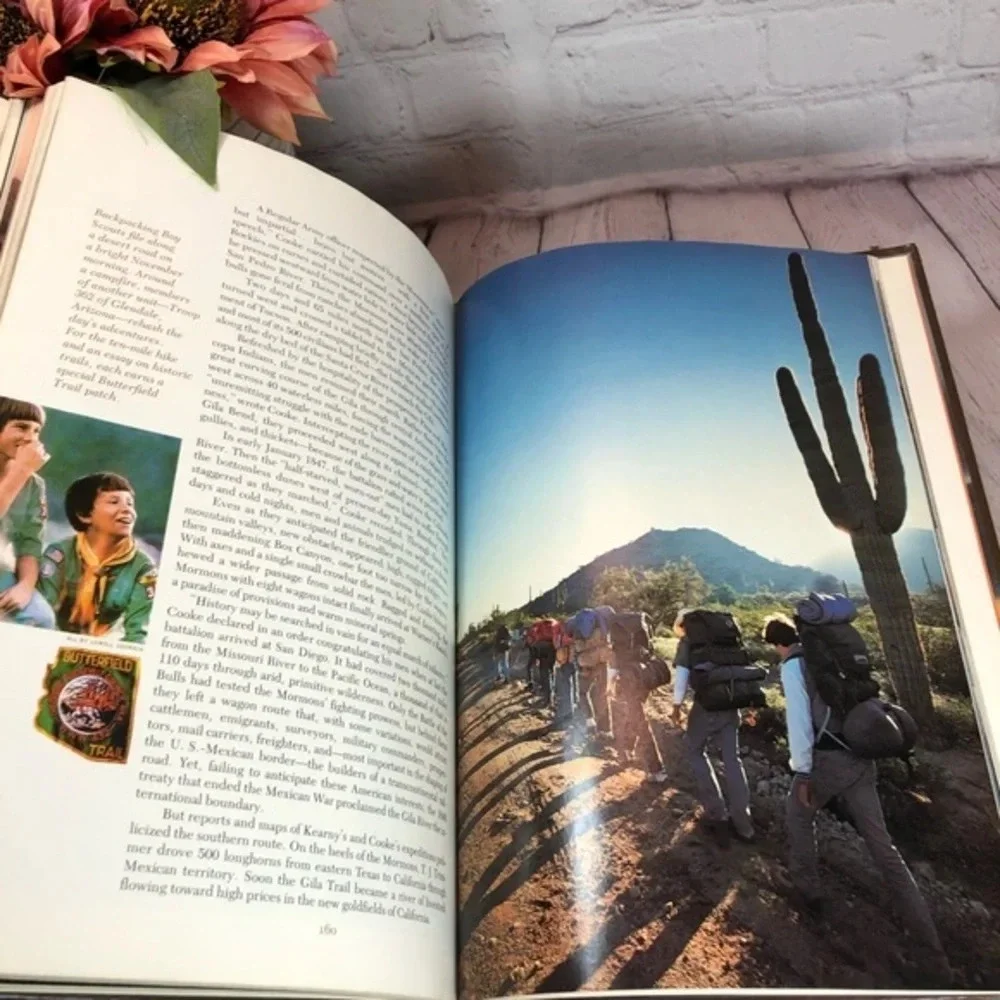 Vintage national geographic society book 1979 TRAILS WEST